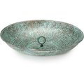 Good Directions Good Directions Rain Chain Basin, Blue Verde Copper 479V1